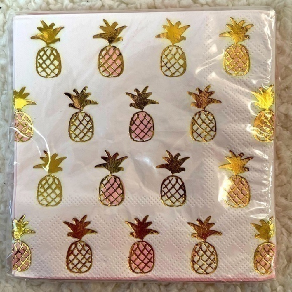 🎉 2/$10 Slant "Pineapple" Beverage Napkin